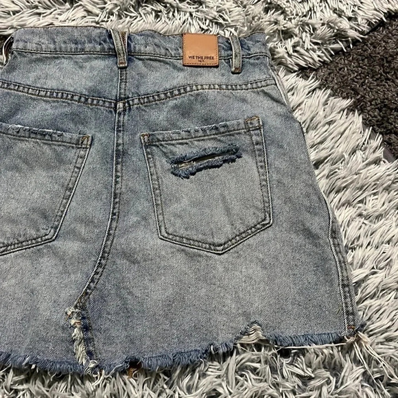 WE the free denim skirt size 25 - Picture 9 of 14